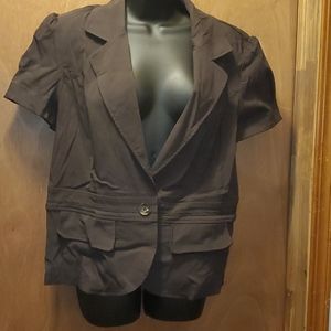 Bundle of Componix brown short sleeve blazers brown & black